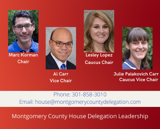 Montgomery County house delegation leadership